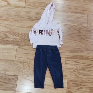 Carters Baby Girls Jegging And Tee Shirt Set 12 Months